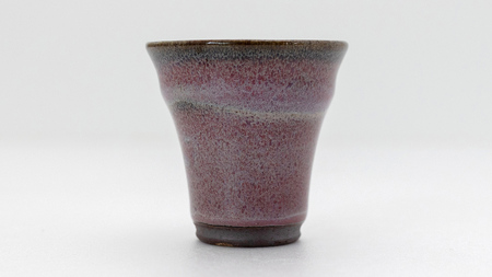 【 燿彩窯変紫焔釉 】 ぐい呑み （ 小野寺裕司 作 ） 径約6.2cm×高さ約6.2cm