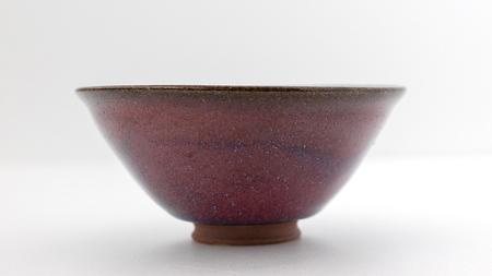 【 燿彩窯変紫焔釉 】 抹茶茶碗 （ 小野寺裕司 作 ）径13.7cm×高さ6.5cm