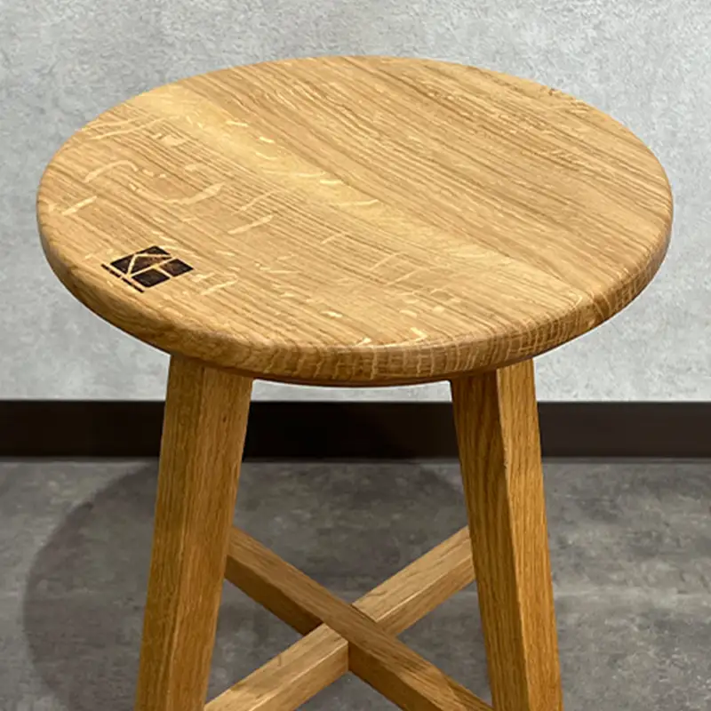 北海道産ナラ材スツール O-020STO HOKKAIDO WOOD 家具 インテリア スツール F6S-691