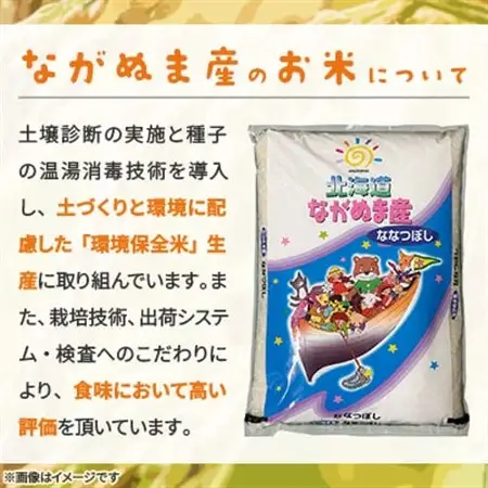 【令和8年産】産地直送 北海道　ながぬま産 ななつぼし 精米　10kg(10kg×1袋)【1680880】