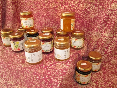 国産はちみつ2本と手作りジャム12本セット (a30-309)