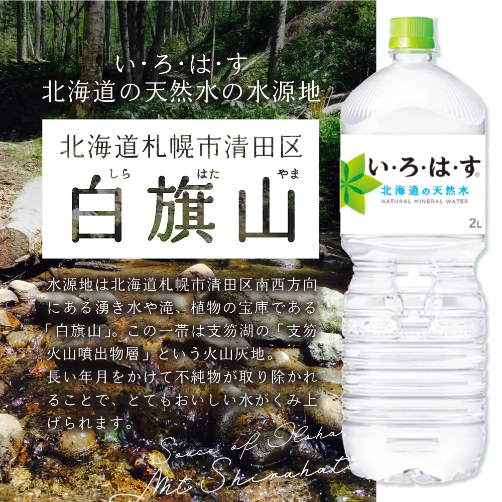 【３ヶ月定期便】い・ろ・は・す 北海道の天然水 2000mlPET×12本｜コカ・コーラ 飲料 ドリンク 飲み物 水 北海道 札幌市