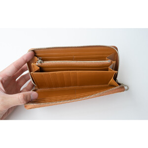 チマブエ　栃木レザー　ラウンドファスナー長財布　【キャメル】【雑貨 ファッション 人気 おすすめ 】