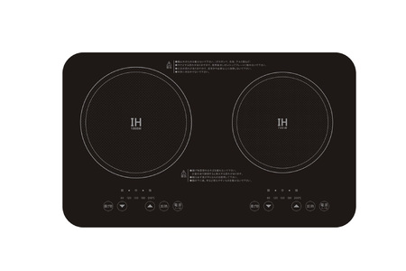 IHコンロ SKJ 脚付き ミニ 2口 IH調理器 SKJ-YA142MHD