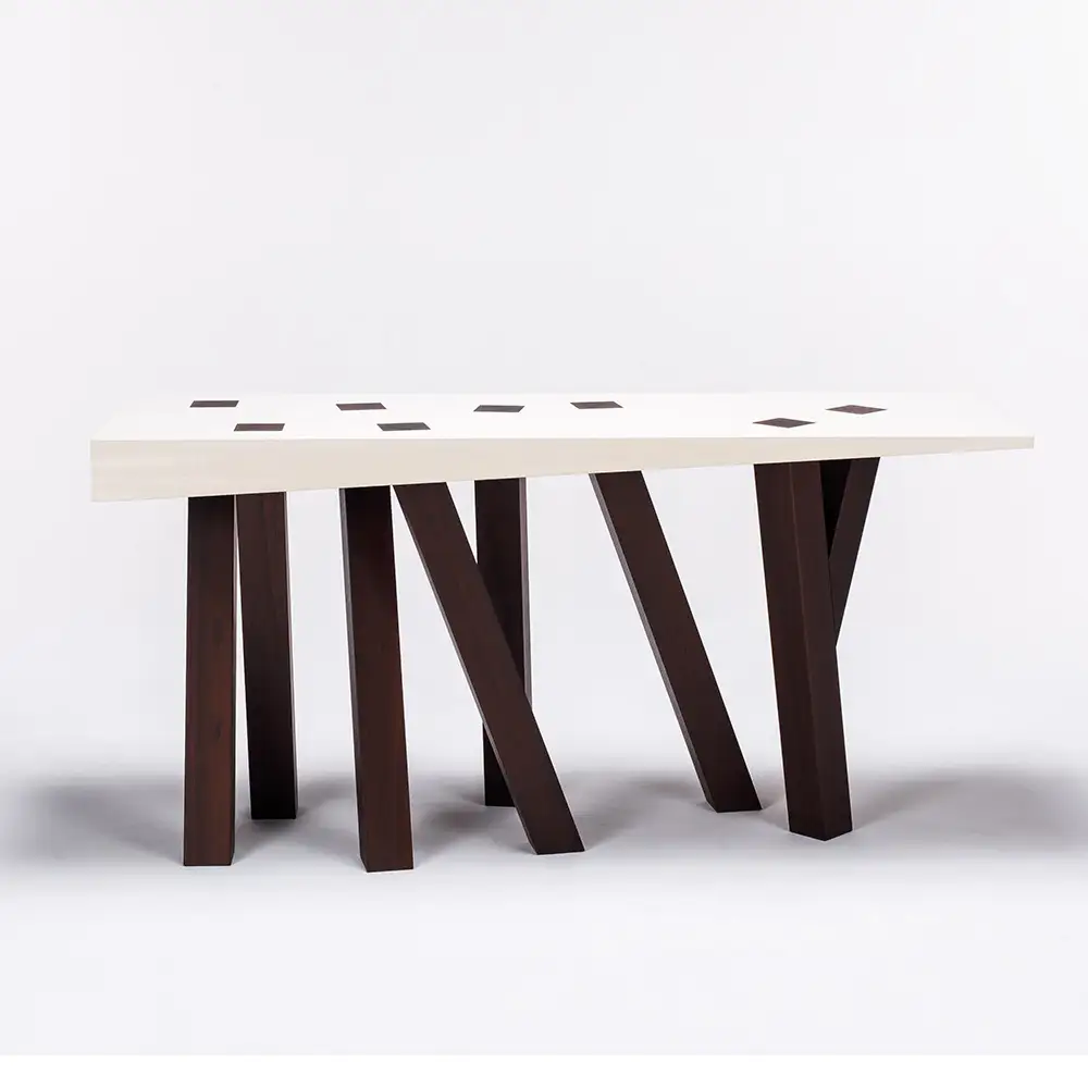 Scheherazade Console ／ 家具 テーブル シェヘラゼーデ コンソール オリジナル家具 ブランド MATSUOKA マツオカ 松岡家具製造 高級感 上質 エレガント ラグジュアリー ワンランクアップ 洗練 ディテール 広島県 No.1135