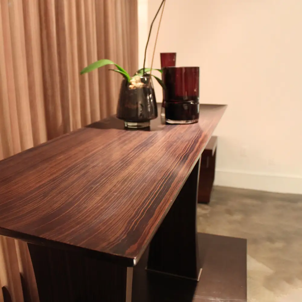 Torii Console ／ 家具 テーブル トリイ コンソール オリジナル家具 ブランド MATSUOKA マツオカ 松岡家具製造 高級感 上質 エレガント ラグジュアリー ワンランクアップ 洗練 ディテール 広島県 No.1138