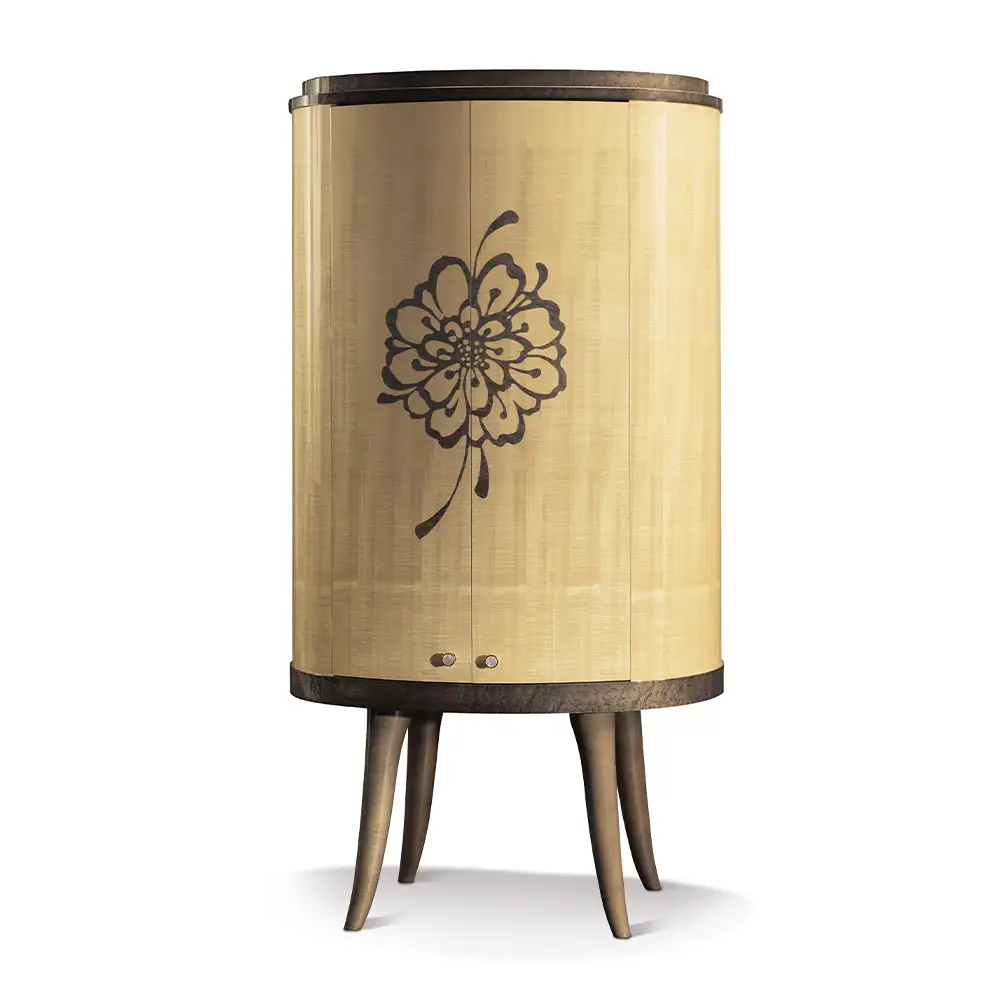 Chrysanthemum Cocktail Cabinet Light ／ 家具 クリサンセマム カクテル キャビネットライト オリジナル家具 ブランド MATSUOKA マツオカ 松岡家具製造 高級感 上質 エレガント ラグジュアリー ワンランクアップ 洗練 ディテール 広島県 No.1161