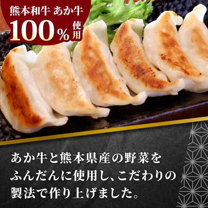 【全3回定期便】熊本県産 あか牛 ぎょうざ 20個×3箱 ぎょうざ[AYCQ089]