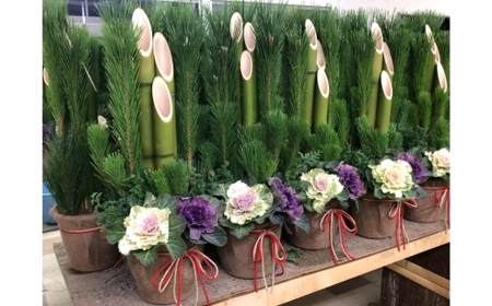 【射水市】【射水市の素敵な手作り商品】【職人の門松】庭師が作る本格派ミニ門松 単品（1基）※離島への配送不可 ※2026年12月～発送