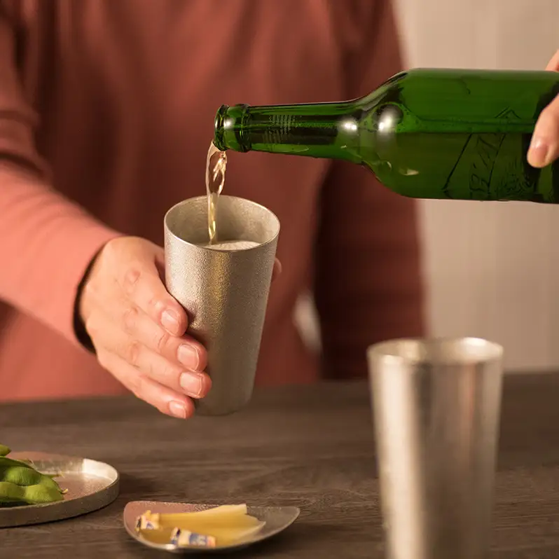 ビールグラス ビアカップ 5ヶ セット 能作 タンブラー 錫 日本製 ギフト FAD-2019