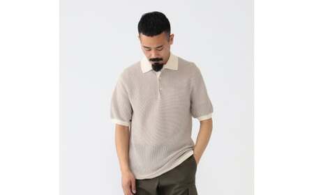 ポロシャツ 日本製 ニットポロ BEAMS PLUS "WASHI" Lサイズ | ビームス 和紙 ニット