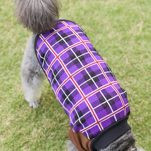 Wants ドッグウェア タータンチェック (パープル・SSサイズ) | 犬 ペット 新潟県 五泉市