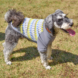Wants ドッグウェア フライスチェック (GREY・Mサイズ) | ニット 五泉ニット 犬 ペット 新潟県 五泉市