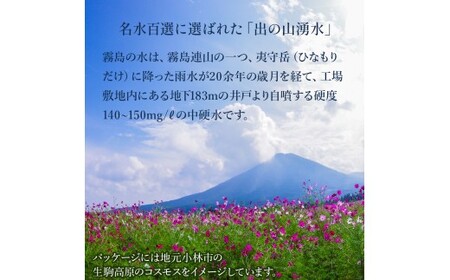 水 細野の天然水 555ml×24本 2箱 水