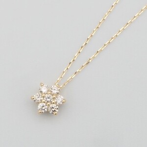K18 0.2ct ダイヤモンド ペンダントネックレス　FHH-019840