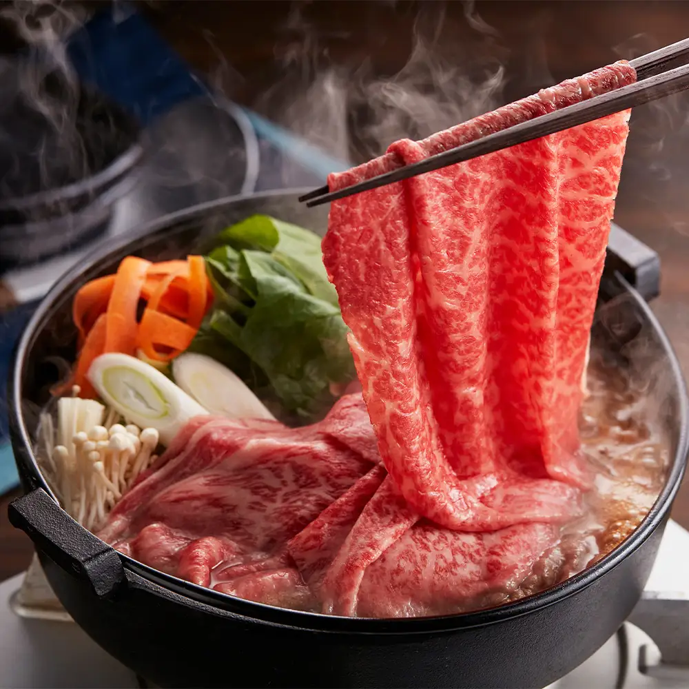やまぐち和牛燦 すき焼き 食べ比ベセット 500g（もも・肩ローススライス各250g）（下松市） ／ 国産 牛肉 国産牛 肉 和牛 ブランド牛 No.214