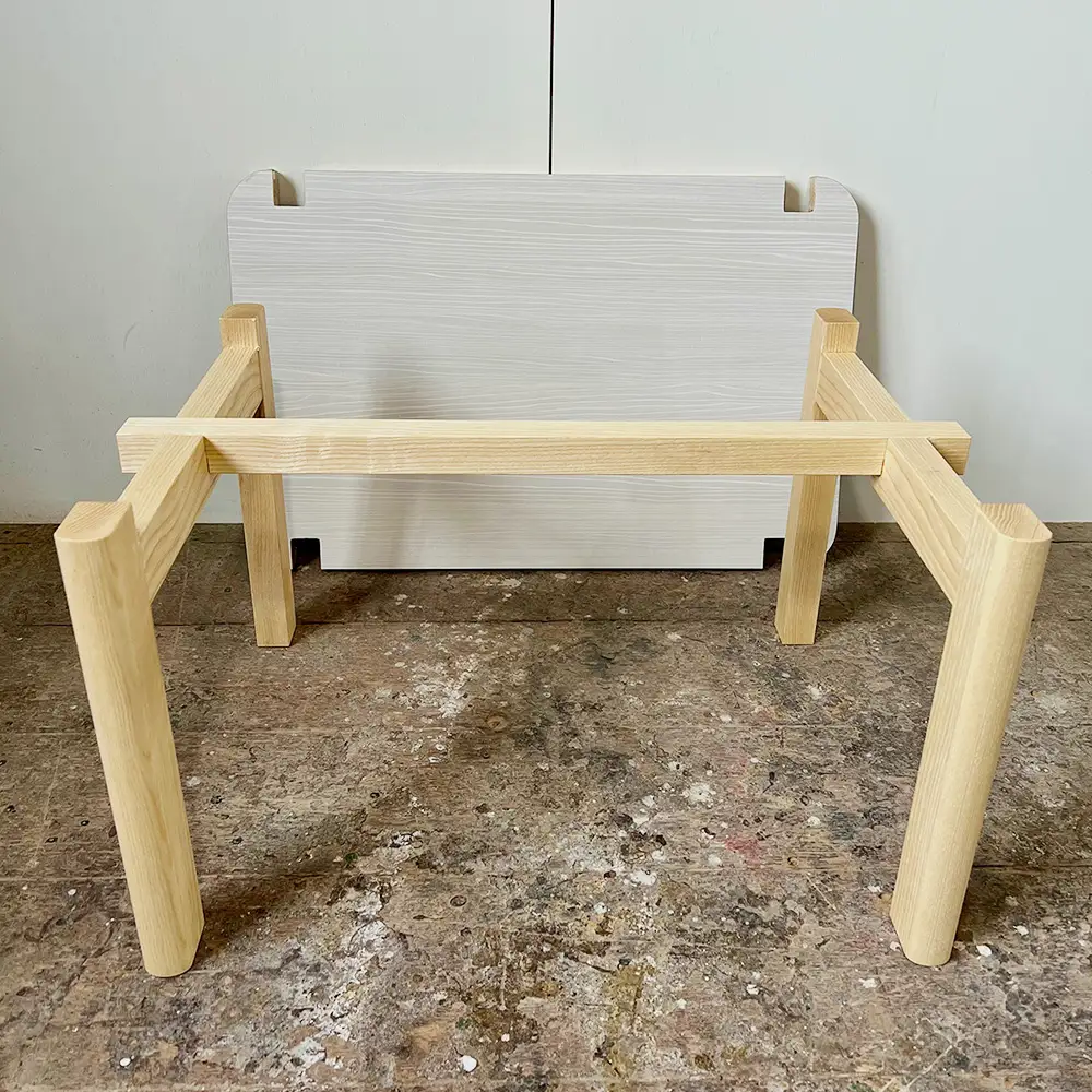 1．2．3で組み立てるちょっとのテーブル ／ 家具 ローテーブル リバーシブル 手作り 山口県 No.110