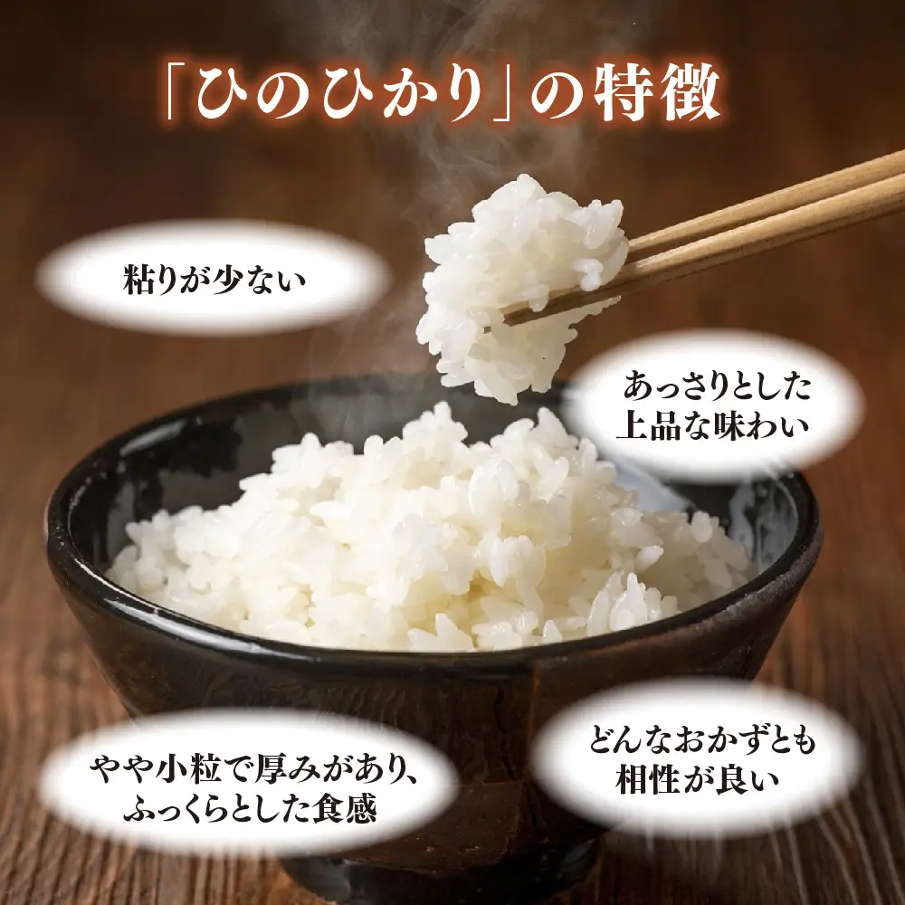 【令和7年産】ごはんソムリエが厳選 白米 ひのひかり 10kg(H063164)