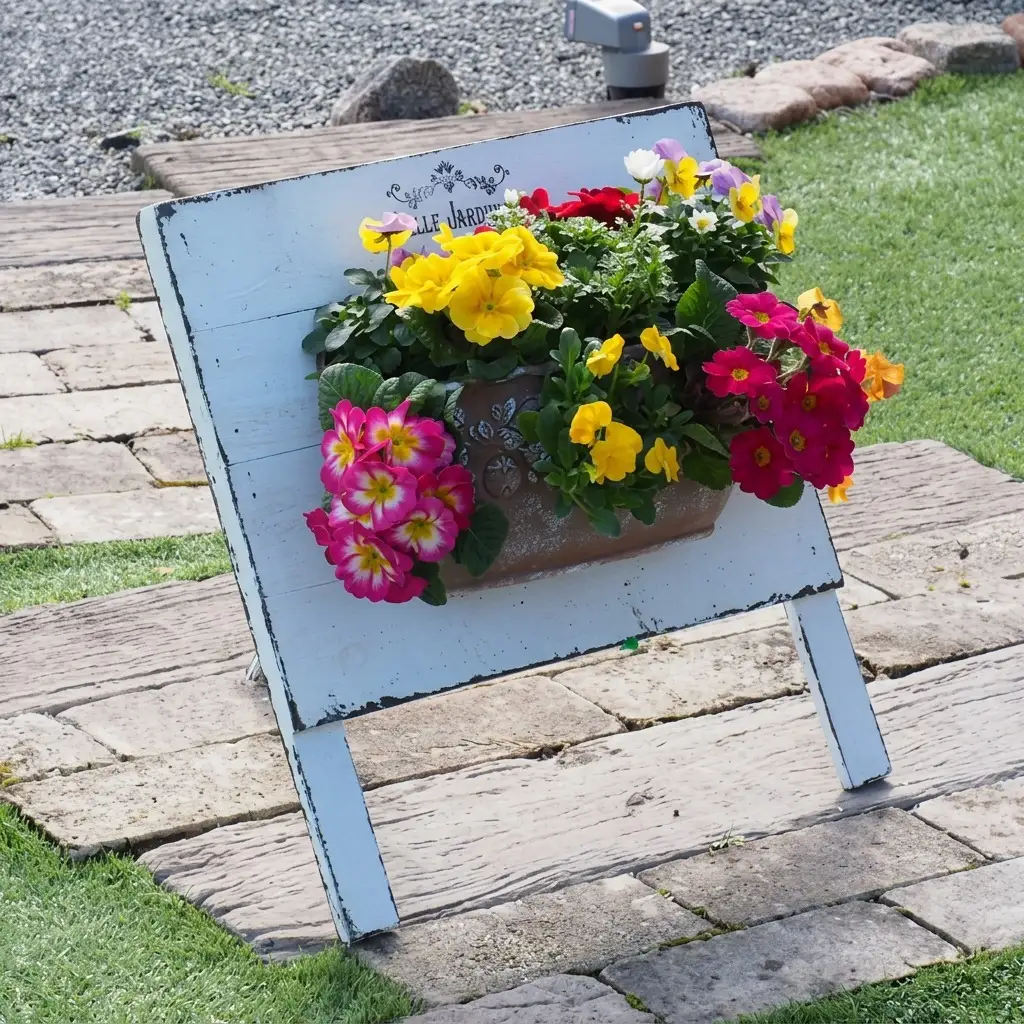 植物 季節のお花のハンキング 木製スタンド付き 花 植物