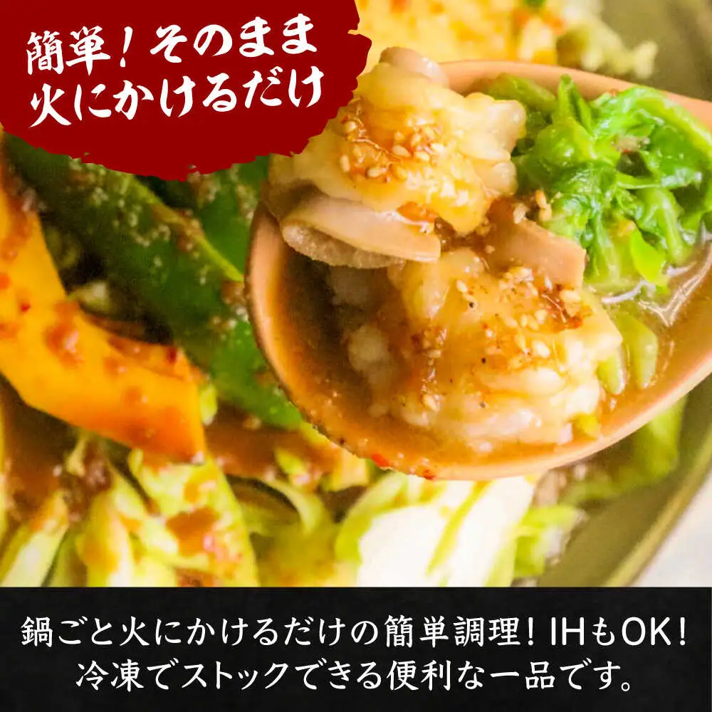 【全国放送されました】 ひとりもつ鍋 味噌味 3人前 吉富町/焼肉・もつ鍋平壌屋[BGBU004]