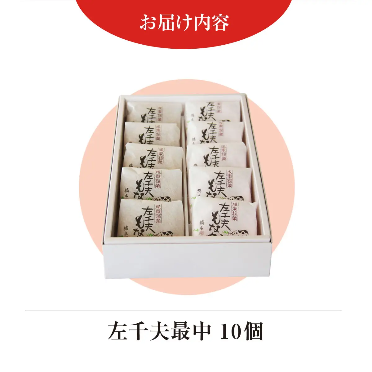 創業120年を超える老舗和菓子店 橋本菓子舗の左千夫最中 10個 SMCP001
