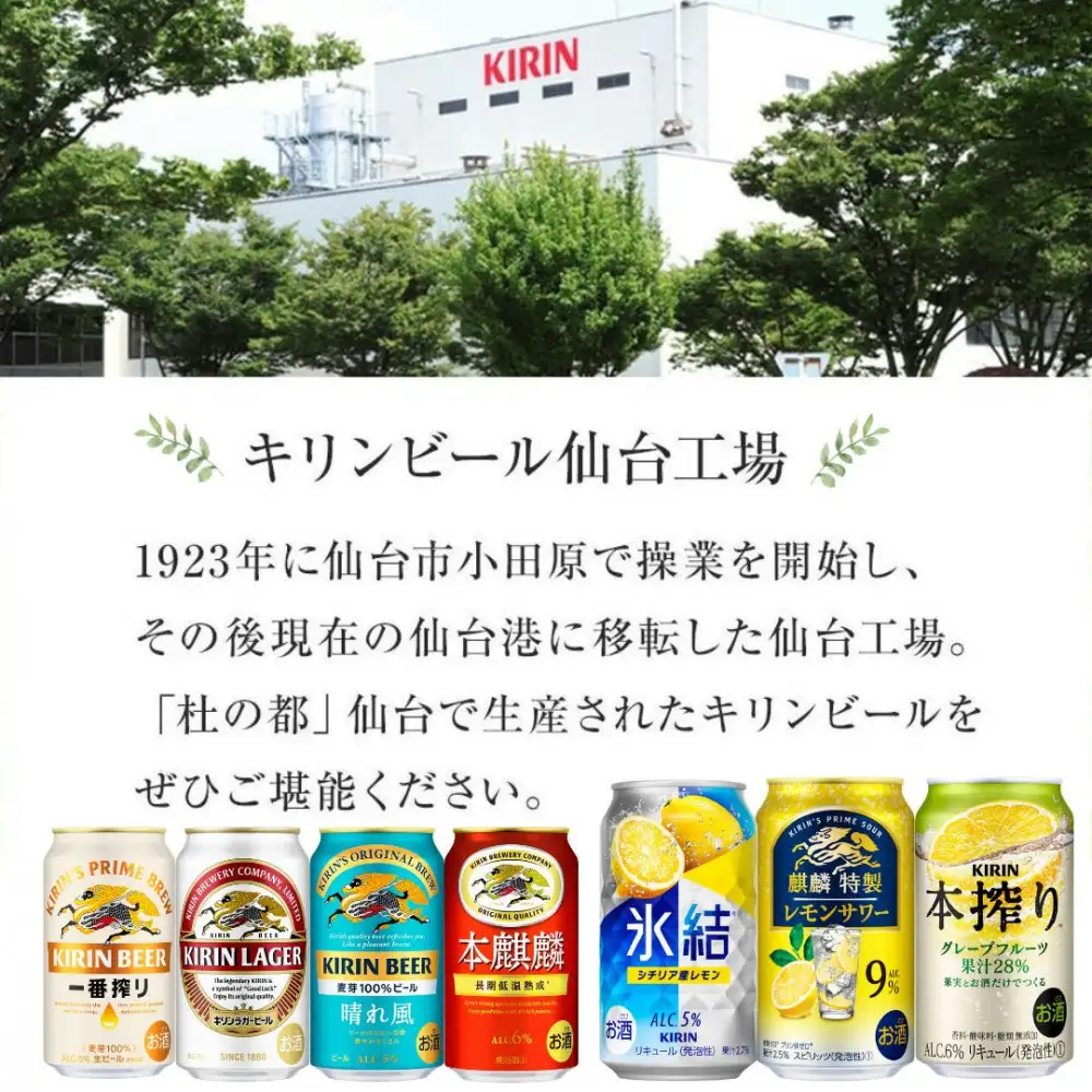 【仙台工場産】キリン 氷結ZERO シチリア産レモン 350ml×24缶×1ケース