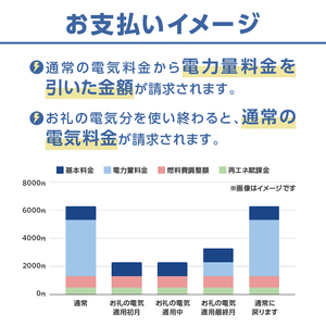 お礼の電気　北杜市から再生可能エネルギーのお届け（105,000円分） 電気 3,774kWh CO2フリー でんき 電気 地域電力 水力発電 再生可能 エネルギー お礼の電力 北杜市産 ヴィジョナリーパワー 山梨県 北杜市 [h329]
