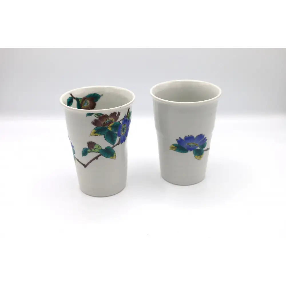 九谷焼 ペアフリーカップ・山茶花