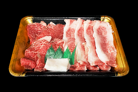 【食べて応援！】米沢牛赤身＆カルビ焼き肉用300g_B070