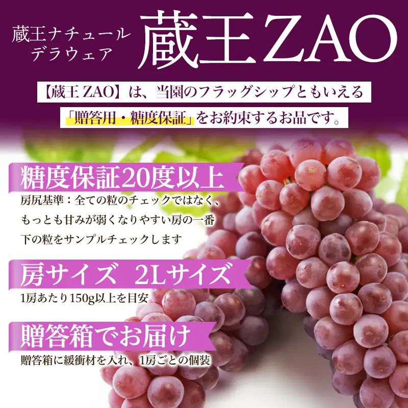 【蔵王 ZAO】蔵王ナチュールデラウェア 山形のデラウエア TAKUMI ORCHARD 99% 贈答 2L以上 糖度保証 約2kg 山形 山形県 山形市 フルーツ 果物 くだもの 送料無料 ぶどう 葡萄 ブドウ デラウェア 減農薬【令和8年産先行予約】FS25-116