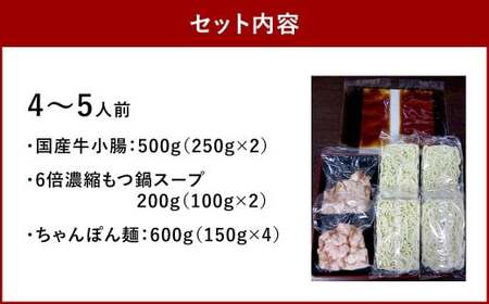 【プリプリの国産牛小腸のみ使用】 福岡ブランド 博多特選もつ鍋 4～5人前 （醤油味） もつ鍋 モツ鍋 もつ モツ 国産牛 牛肉 お肉 肉 ホルモン 小腸 九州 福岡県 太宰府市 冷凍