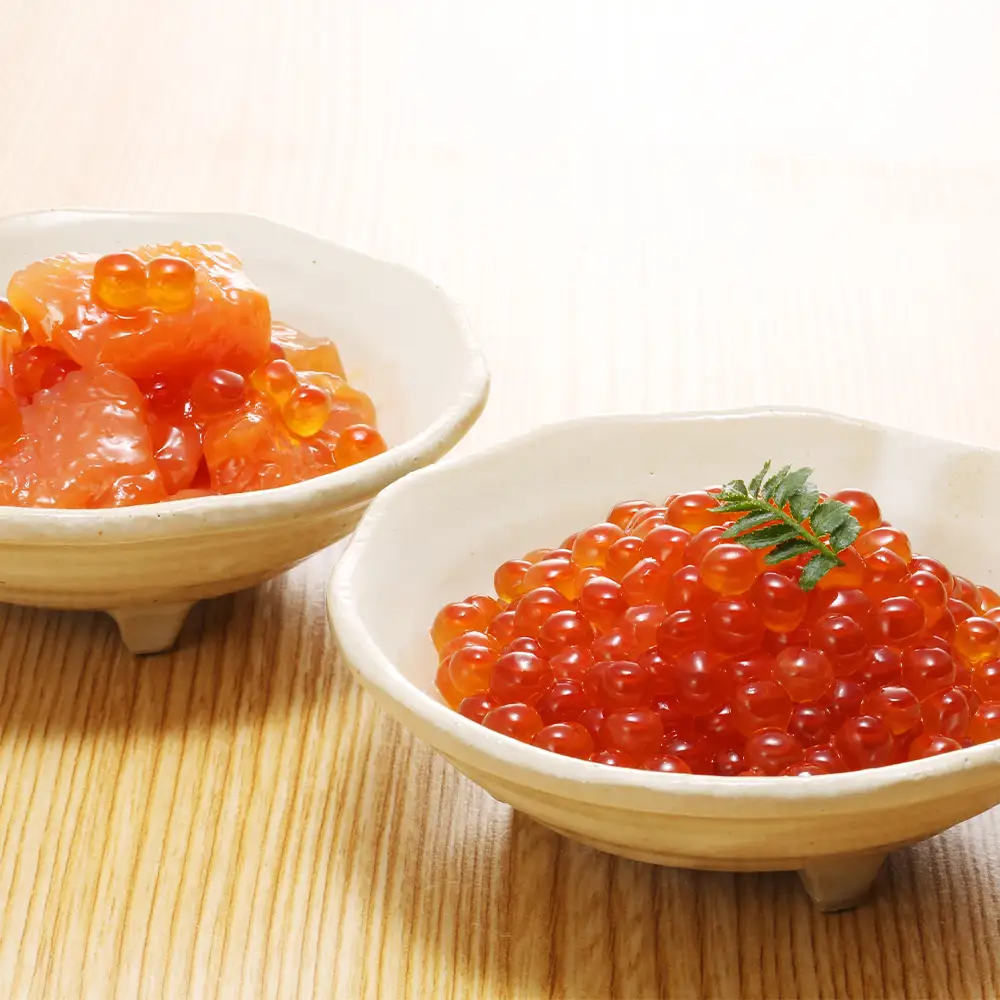 佐藤水産 いくら醤油漬130g×1個と鮭ルイベ漬130g×2個