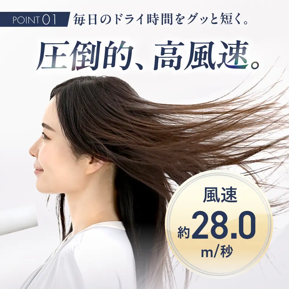 ワンダム ヘアドライヤー ホワイト AOER004 ドライヤー