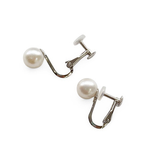 真珠 イヤリング 7.0mm SV シルバー アコヤ真珠 アクセサリー ファッション akoya パール フォーマル カジュアル プレゼント ギフト 贈り物 贈答品 お祝い 誕生日 記念日 冠婚葬祭 慶事 弔事 結婚式 卒業式 入学式 国産 三重県 伊勢 志摩 南伊勢町 / パールシルバーネジバネイヤリング7.0mm