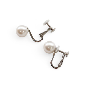 真珠 イヤリング 7.5mm SV シルバー アコヤ真珠 アクセサリー ファッション akoya パール フォーマル カジュアル プレゼント ギフト 贈り物 贈答品 お祝い 誕生日 記念日 冠婚葬祭 慶事 弔事 結婚式 卒業式 入学式 国産 三重県 伊勢 志摩 南伊勢町 / パールシルバーネジバネイヤリング7.5mm