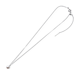 真珠 ペンダント 7.5mm SV シルバー アコヤ真珠 アクセサリー ネックレス ファッション akoya パール フォーマル カジュアル プレゼント ギフト 贈り物 贈答品 お祝い 誕生日 記念日 冠婚葬祭 慶事 弔事 結婚式 卒業式 入学式 国産 三重県 伊勢 志摩 南伊勢町 / パールシルバーペンダント7.5mm