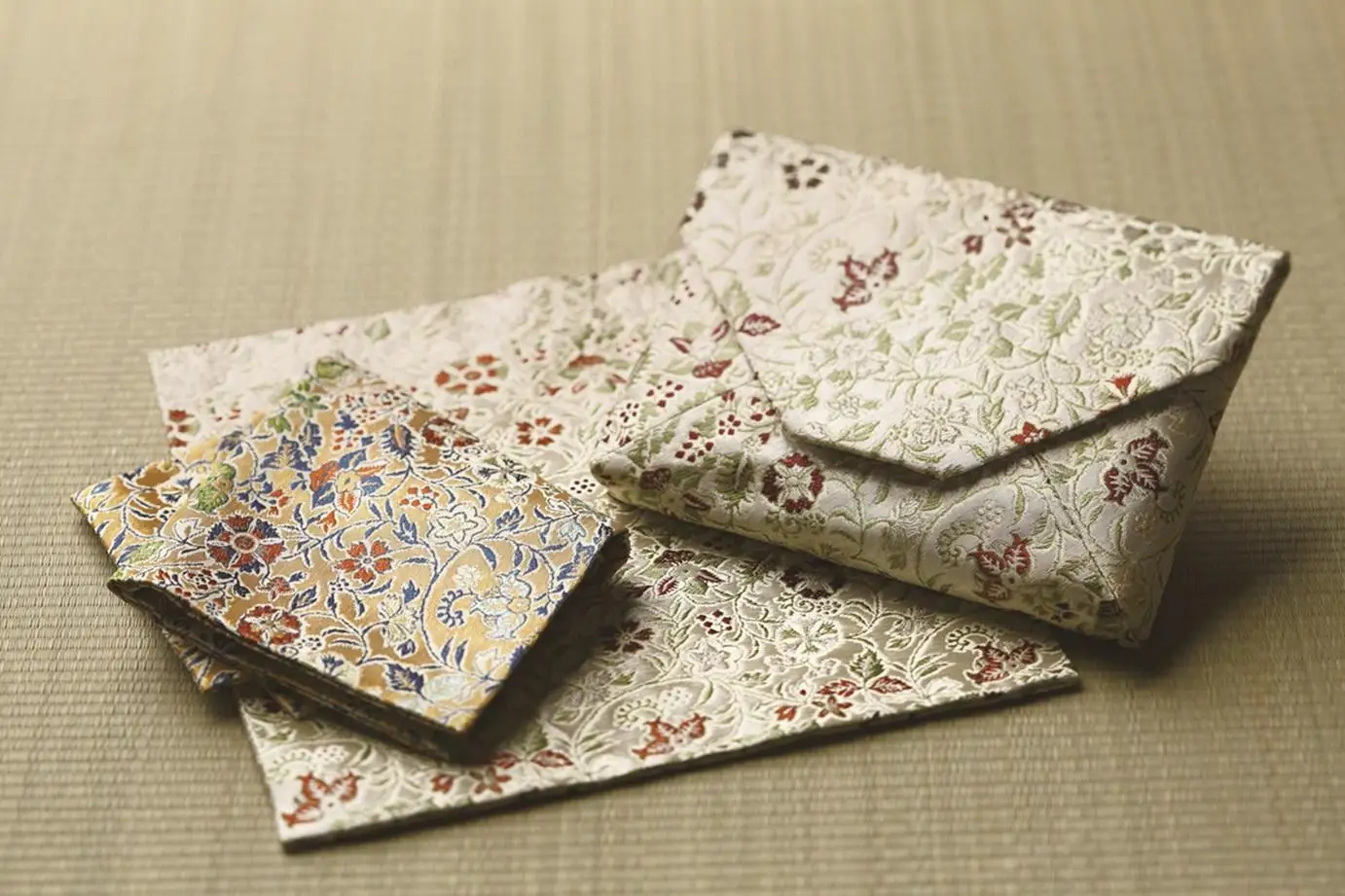 【龍村美術織物】早雲寺（銀）茶道具5点セット（出帛紗など）｜京都 茶道 人気