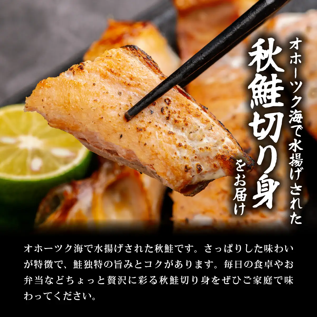 訳あり不揃い 天然秋鮭切り身 1kg ABB187