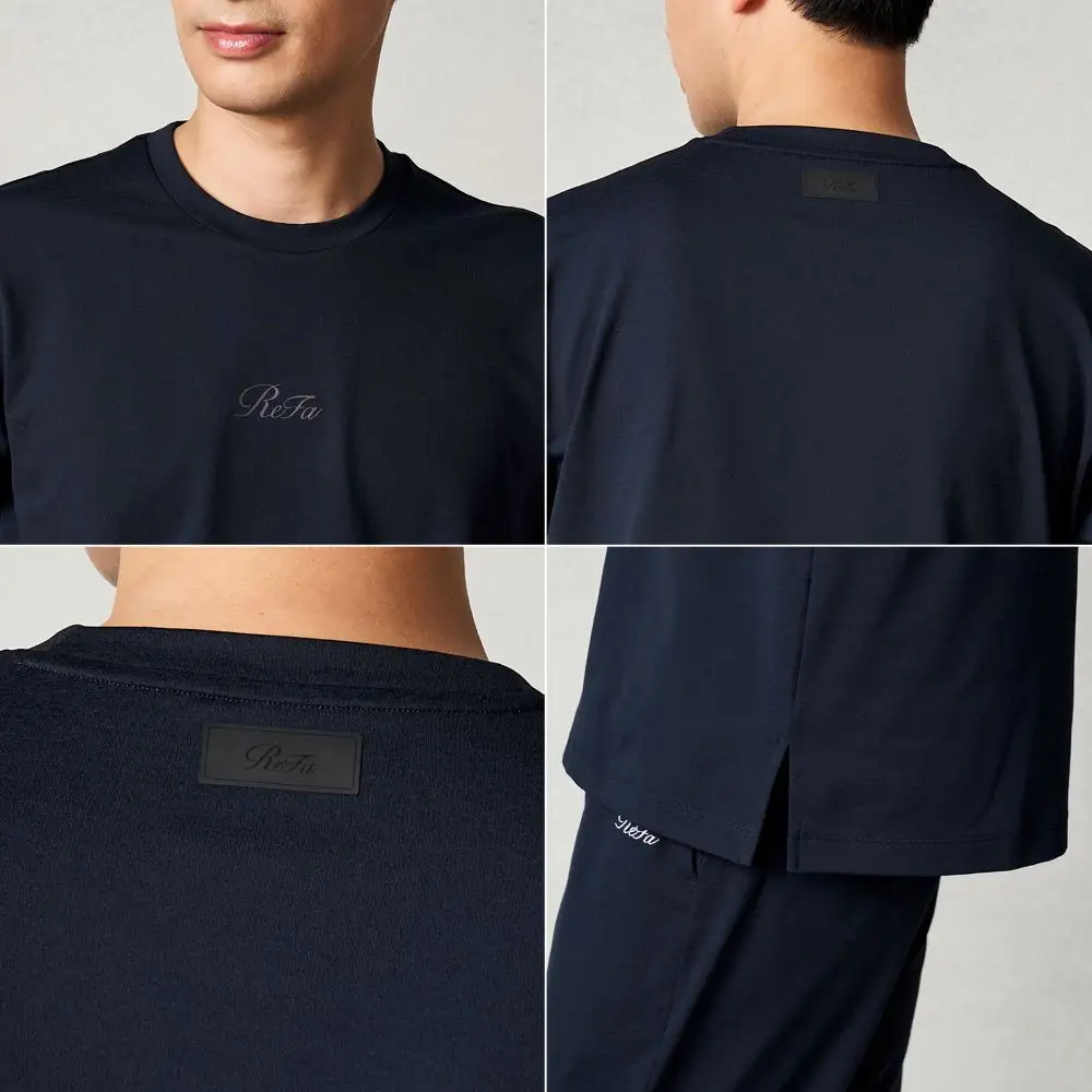 【ホワイト 4Lサイズ】リファ バイタルテック コンフォートジャージー クルーネックTシャツ