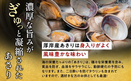 11月発送 訳あり あさり 1kg 砂出し済み 冷蔵 北海道 厚岸 アサリ