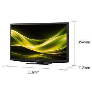 テレビ 24型 液晶テレビ シャープ SHARP AQUOS アクオス 24V型 2T-C24GE1 セカンドテレビ 一人暮らし 寝室 子供部屋 書斎 液晶TV 裏番組録画 外付けHDD対応 低反射パネル ゲーム用 家電 電化製品 送料無料