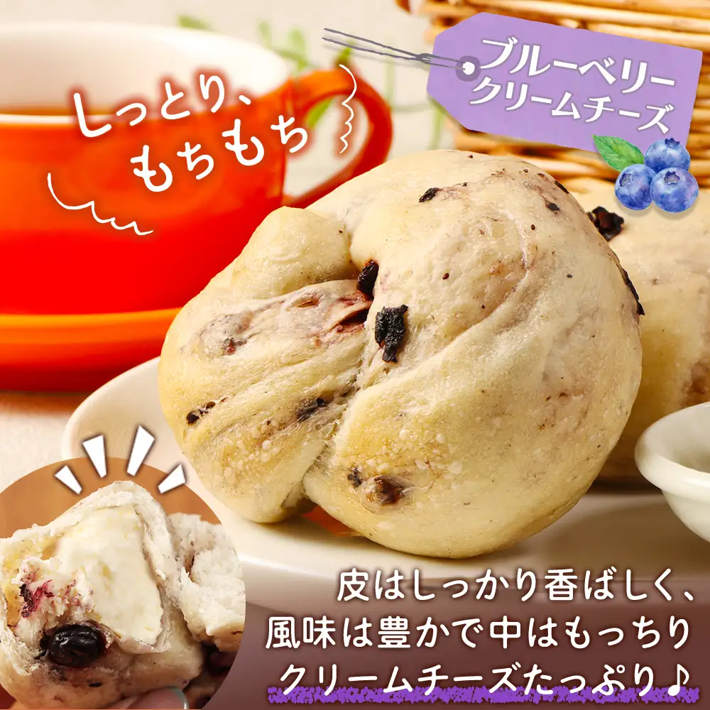 トモヱベーグル「クリームチーズブルーベリー」10個セット【33003101】