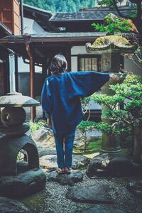 百姓半纏（navy)
