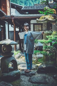 【ODORIGI official】印半纏（gray）