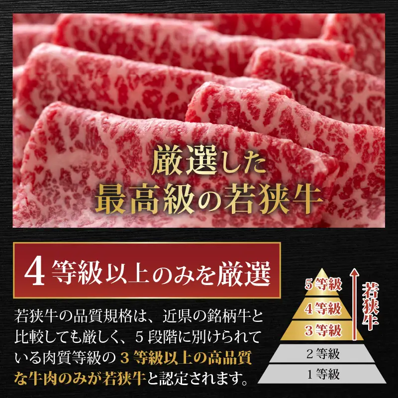 若狭牛 食べ比べ 定期便 12回コース 4等級以上 [O-058002]