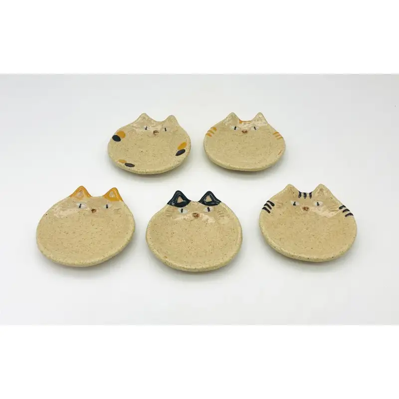 猫小皿5枚セットBASIC【716】_HA1725