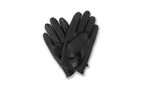 LAMP GLOVES -UTILITY GLOVE MID -(カラー：ブラック／サイズ：XL)【革手袋 レザー グローブ 鹿革 メンズ レディース Lamp gloves ランプグローブス ミッド ドライビンググローブ バイカー ファッション 手袋 香川県 さぬき市】