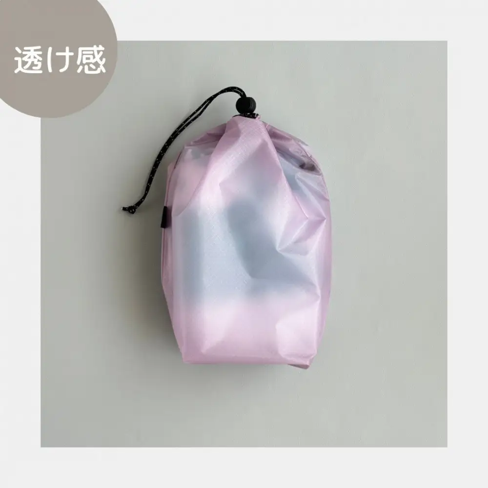 【S 1.5L・ラベンダー】　キャンプで大活躍！トイレットペーパーホルダー 小さめナイロン巾着袋 シンプル巾着