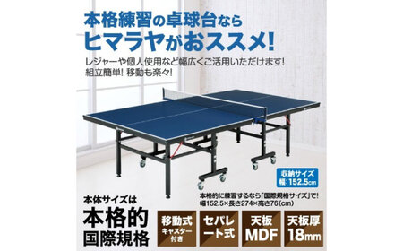 VISIONPEAKS　卓球台（国際規格サイズ）セパレート式18mm 【配送不可地域：北海道・沖縄・離島】 岐阜市 / ヒマラヤ[ANIN018]