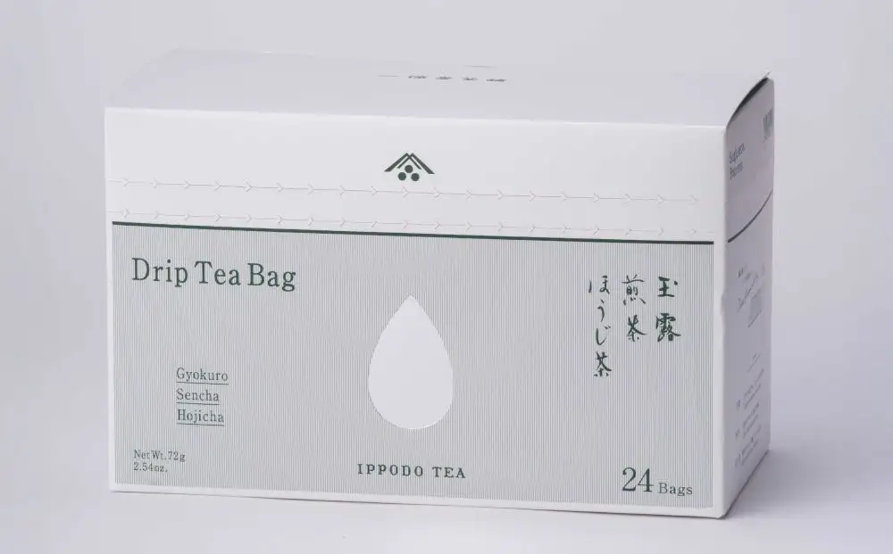 【一保堂茶舗】ドリップティーバッグセット 24袋 (玉露・煎茶・ほうじ茶)（各8袋）
